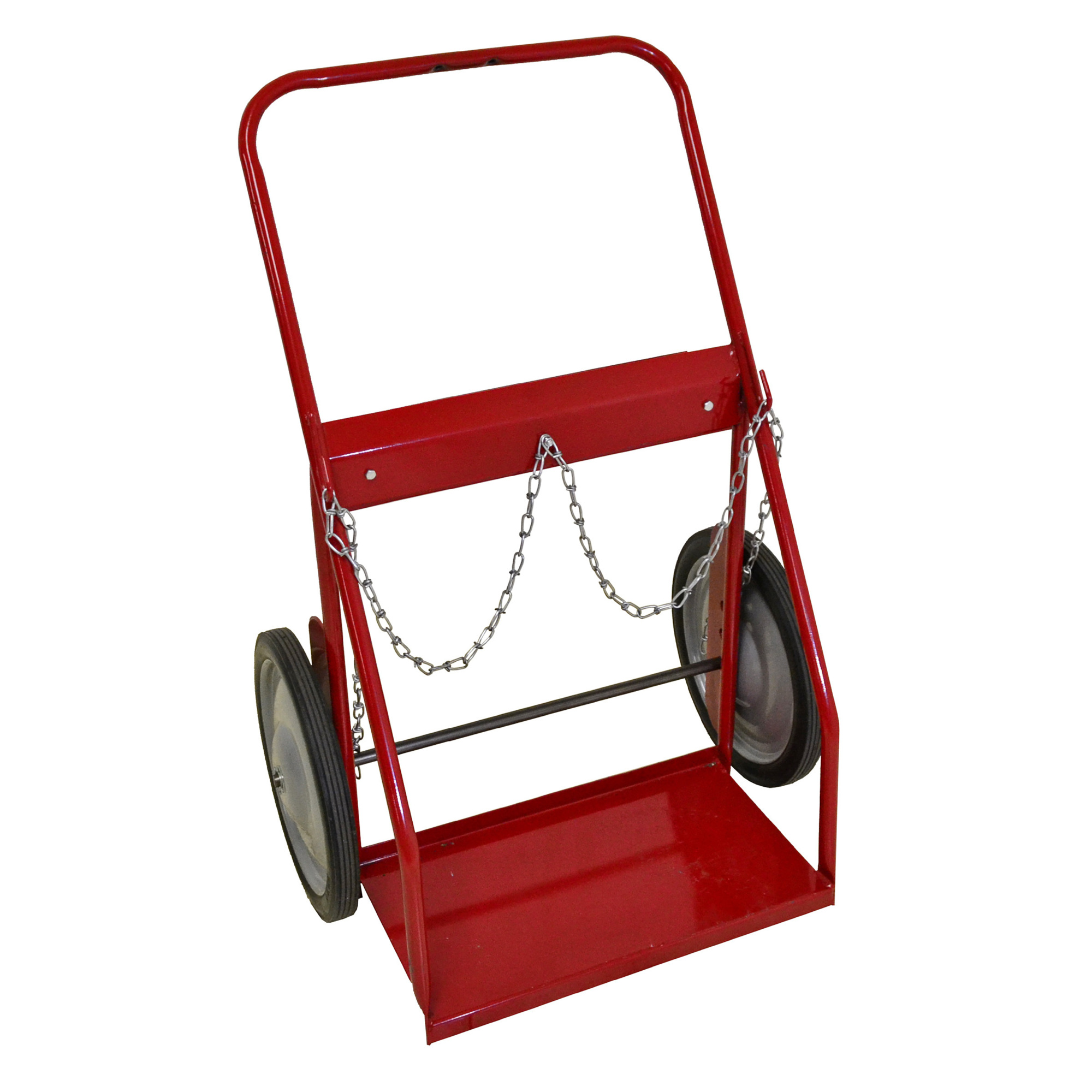 Milwaukee Hand Trucks Welding Cylinder Truck — 500-Lb. Capacity, Dual Tank, 16in. Semi-Pneumatic Tires, Model# DC40875